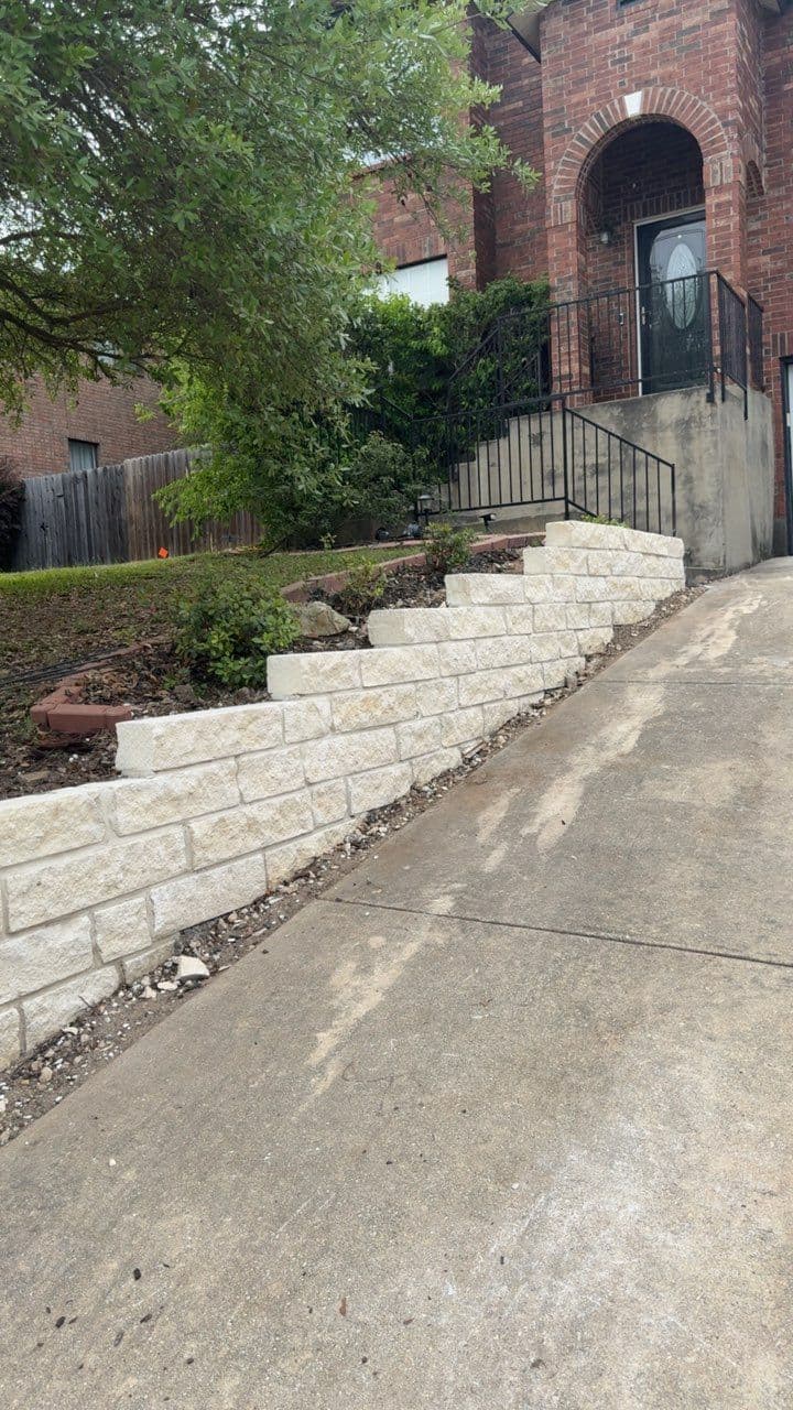 Gallery photos for Stone Retaining Wall Construction in Bulverde, TX: Image #2